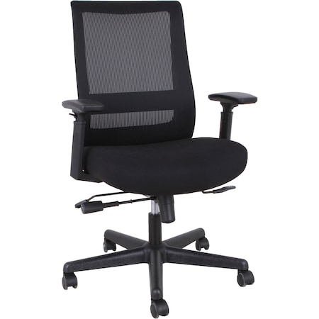 Lorell Mesh High-Back Molded Executive Chair, Black LLR42175